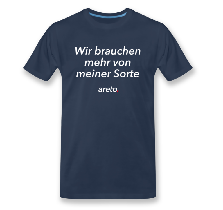 areto T-Shirt mit motiv: mehr von meiner Sorte