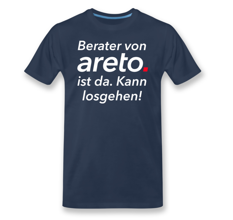 areto T-Shirt mit motiv: Berater von areto ist da